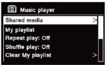 TECHNISAT DigitRadio 580 - Playing Shared Media - 1