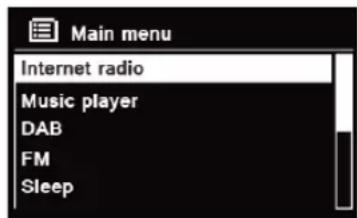 TECHNISAT DigitRadio 580 - Režim internetového rádia - 1