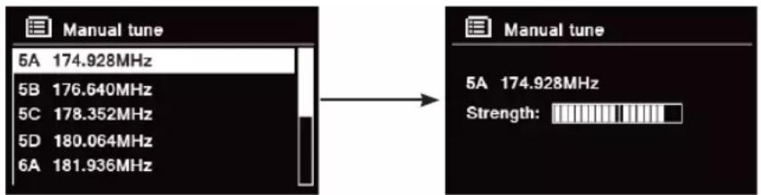 TECHNISAT DigitRadio 580 - Sintonizzazione manuale - 1