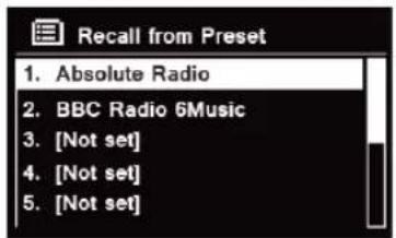 TECHNISAT DigitRadio 580 - Recherche d'une station prédéfinie - 1