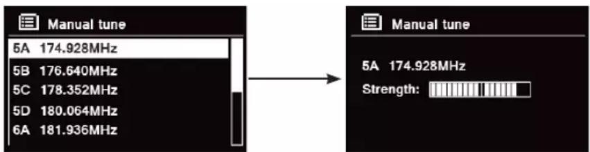 TECHNISAT DigitRadio 580 - Syntonisation manuelle - 1
