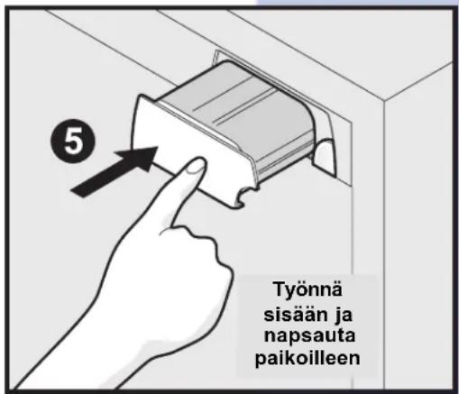 5 Työnnä sisään ja napsauta paikoilleen
