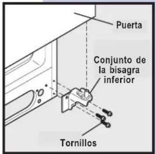 Puerta Conjunto de la bisagra inferior Tornillos