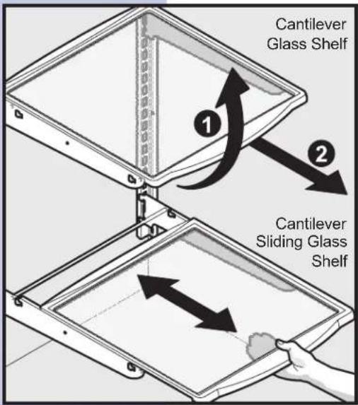 Cantilever Glass Shelf 1 2 Cantilever Sliding Glass Shelf