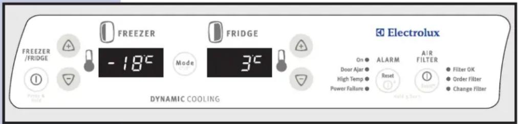 ELECTROLUX S75628SK1 - Ρύθμιση θερμοκρασιών ψύξης - 1