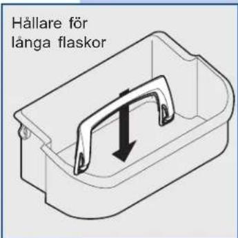 Hällare för långa flaskor