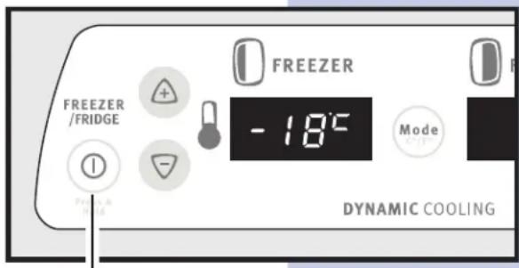 FREEZER /FRIDGE - 18°C Mode DYNAMIC COOLING
