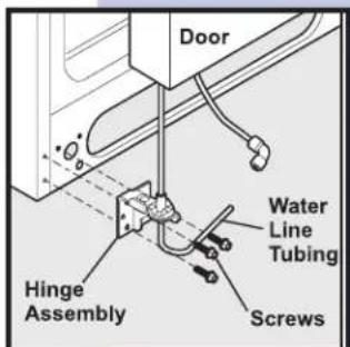 Door Water Line Tubing Hinge Assembly Screws