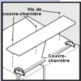 Vis de couvre-charnière Couvre- charnière