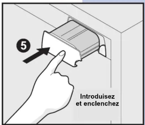 5 Introduisez et enclenchez