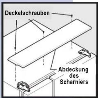 Deckelschrauben Abdeckung des Scharriers