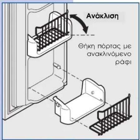 Ανάκλιση Θήκη πόρτας με ανακλινόμενο ράφι