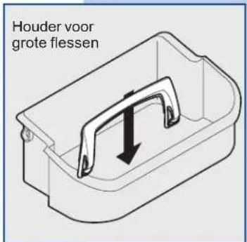 Houder voor grote flessen