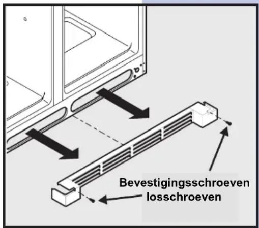 Bevestigungsstehroeven losschroeven