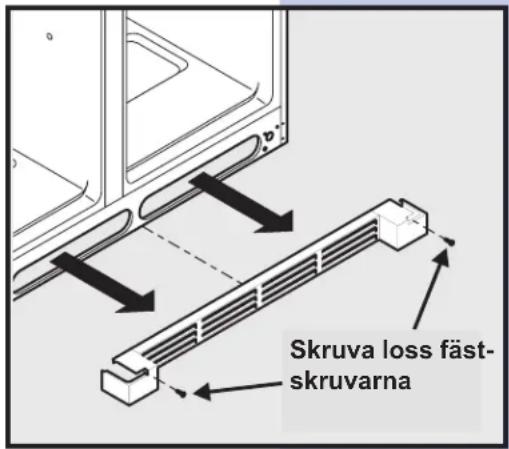 Skruva loss fäst- skruvarna