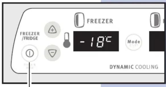 FREEZER /FRIDGE -18°C Mode Dynamic COOLING
