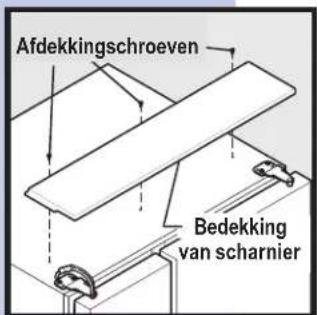 Afdekkingschroeven Bedekking van scharnier