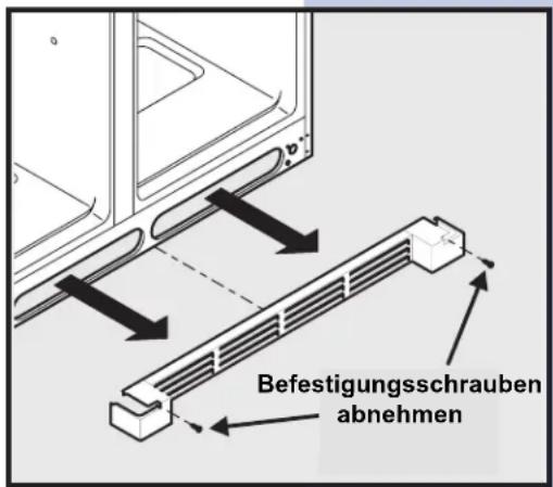 Befestigungsschrauben abnehmen