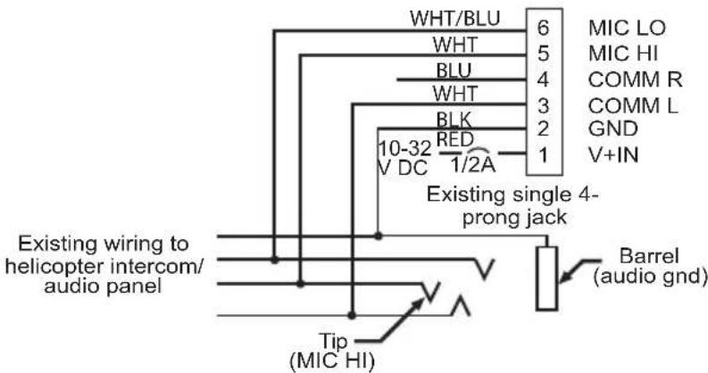 BOSE A20 - Scheme de connexion pour helicoptère (U174) - 1