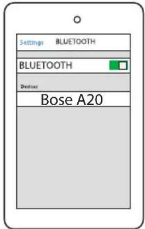 BOSE A20 - Association avec un premier apparéil - 3