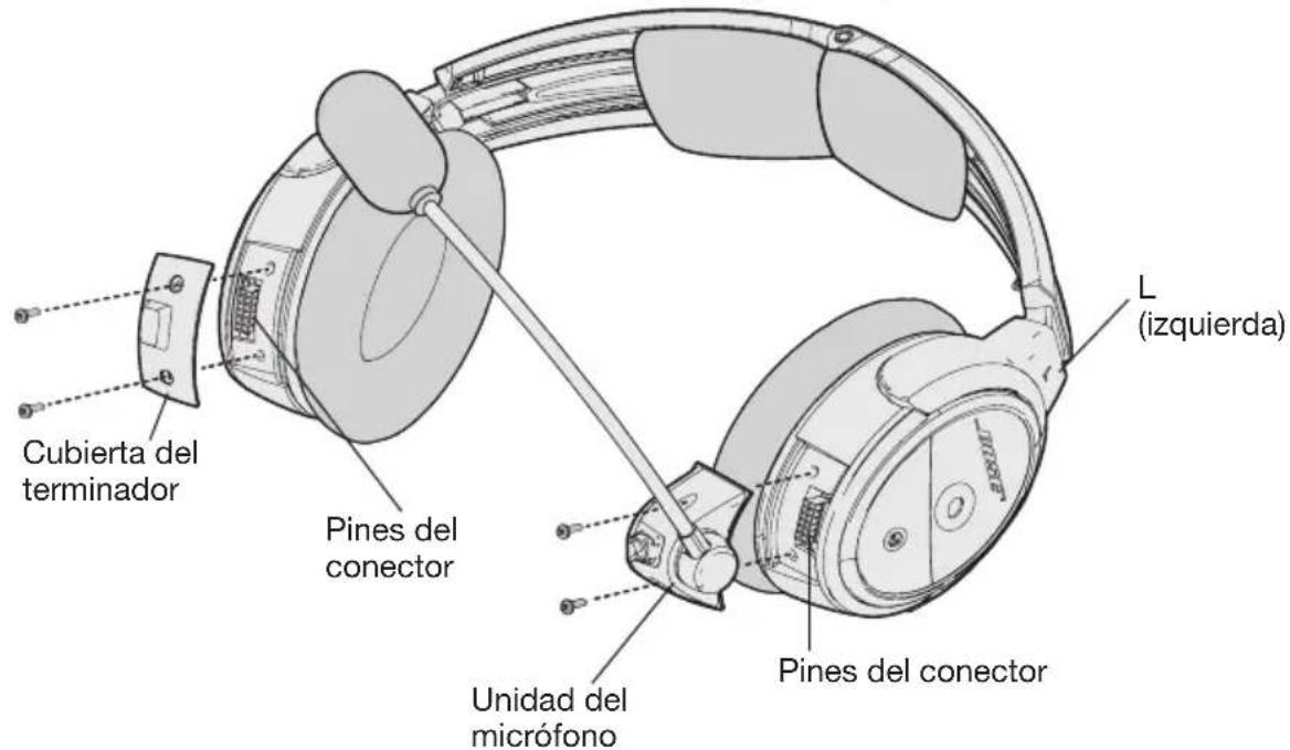 BOSE A20 - Conectar el Conjunto del micrófono - 1