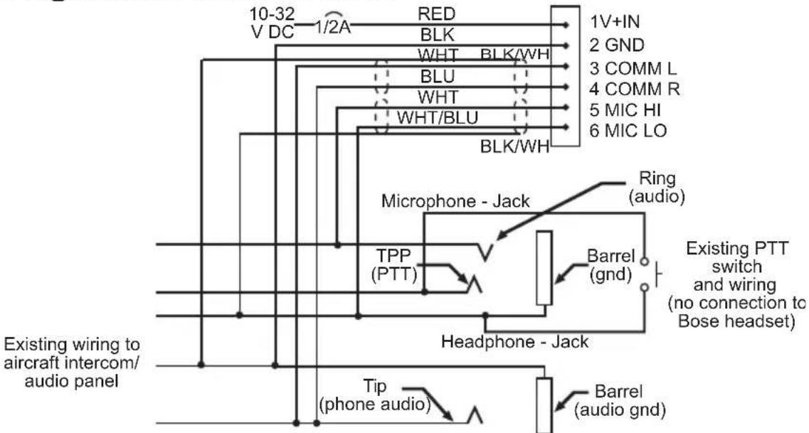 BOSE A20 - Diagrama de conexão mono - 1