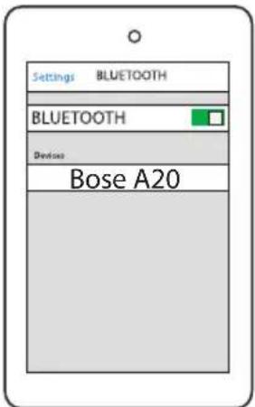 BOSE A20 - Emparelhando o primeiro dispositovo - 2