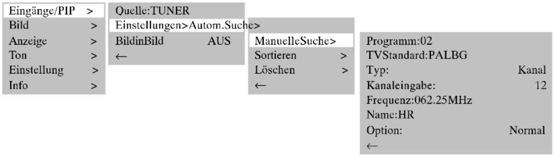 MEDION MD42598 - MANUELLEPROGRAMMSUCHE - 1
