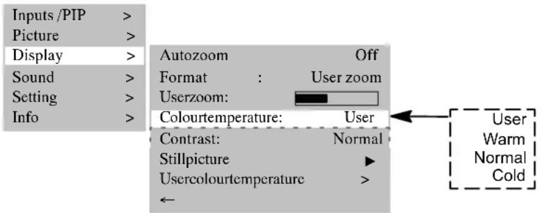 MEDION MD42598 - TEMPERATURA DA COR - 1