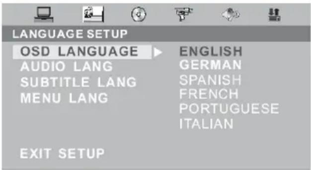 XORO HTC 1925D - Linguaje de configuración - 1