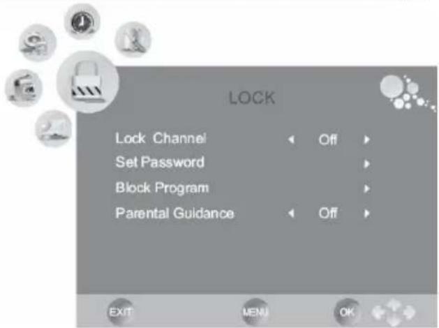 XORO HTC 1926D - Lock setting - 1