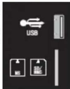 XORO HTC 1926D - USB y lector de tarjetas - 1