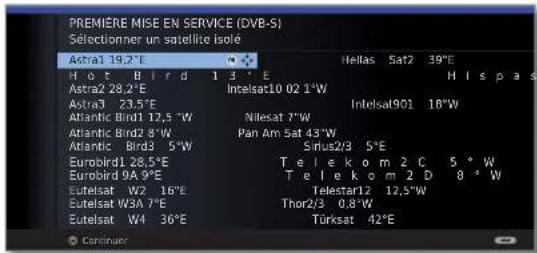 LOEWE Xelos 40 MEDIA - Possibilités de réglages pour le système satellite (autre système commun) : - 1