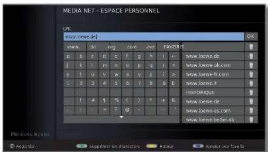 LOEWE Xelos 40 MEDIA - Touche jaune : Appeler Espace personnel - 3