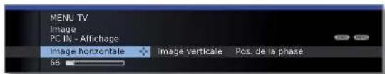 LOEWE Xelos 40 MEDIA - Ajustement de l'image PC (seulement possible pour certains signaux) - 3