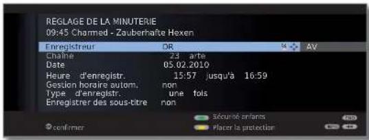 LOEWE Xelos 40 MEDIA - Programmer des enregistrements via EPG - 4