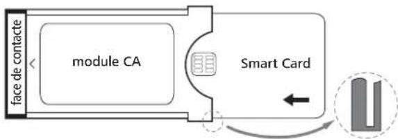 LOEWE Xelos 40 MEDIA - Insérer la Smart Card dans le module CA - 1