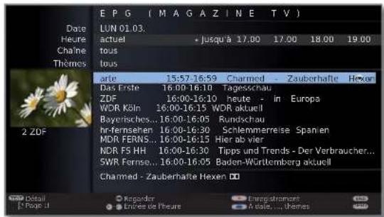 LOEWE Xelos 40 MEDIA - Programmer des enregistrements via EPG - 2