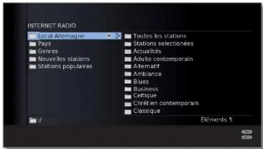 LOEWE Xelos 40 MEDIA - Aperçu des émetteurs (radio Internet) - 1