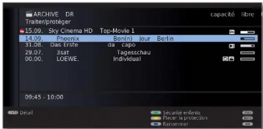 LOEWE Xelos 40 MEDIA - Verrouiller/déverrouiller un film (sécurité enfants) - 2