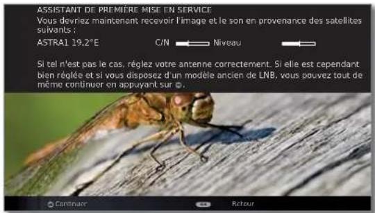 LOEWE Xelos 40 MEDIA - Possibilités de réglages pour la réception DVB-S (suite) : - 1