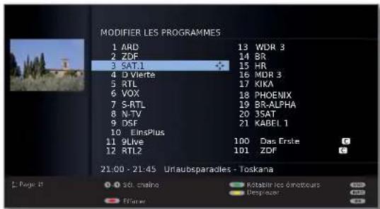 LOEWE Xelos 40 MEDIA - MENU : Ouvrir le Menu TV. - 1