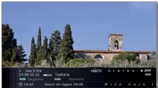 LOEWE Xelos 32 MEDIA - Affichage du statut du téléviseur - 2