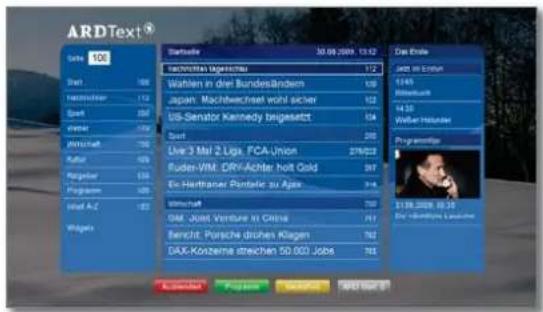 LOEWE Xelos 32 MEDIA - Appeler directement texte hbbtv - 2