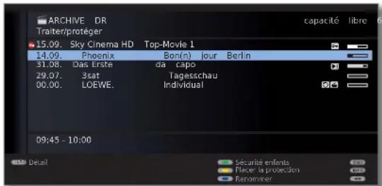 LOEWE Xelos 32 MEDIA - Verrouiller/deverrouiller un film (sécurité enfants) - 2