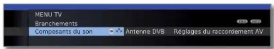 LOEWE Xelos 32 MEDIA - Appeler le menu branchements - 2