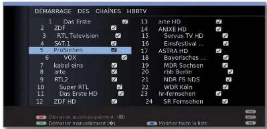 LOEWE Xelos 32 MEDIA - MENU: ouvrir le MENU TV. - 1