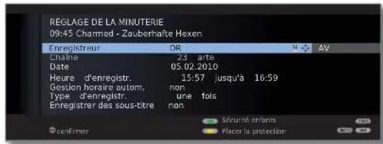 LOEWE Xelos 32 MEDIA - Programmer des enregistrements via EPG - 4