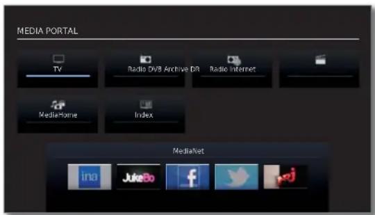 LOEWE Xelos 32 MEDIA - Appeler mediaportal - 1