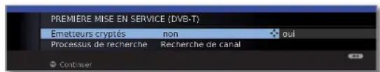 LOEWE Xelos 32 MEDIA - Possibilités de réglages pour la réception dvb-t: - 2